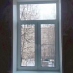 Двухстворчатое противопожарное окно с фрамугой / серия FRM1061