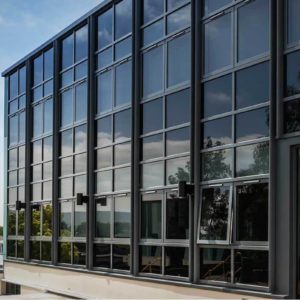 Квадратный противопожарный витраж из алюминиевого профиля / серия FRM7261