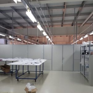 Противопожарная перегородка для цехов / серия FRM5504