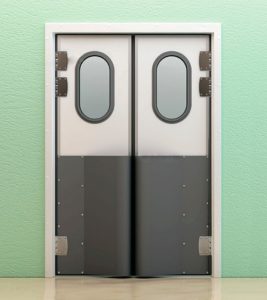 Противопожарная дверь с овальным окном / серия FRM7500